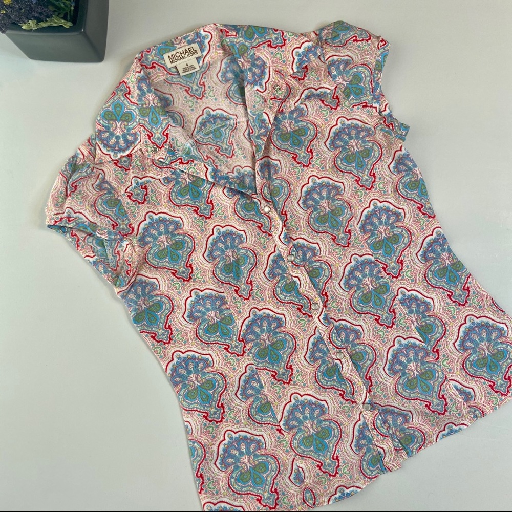 MICHAEL Michael Kors Button Up Blouse Sz 4